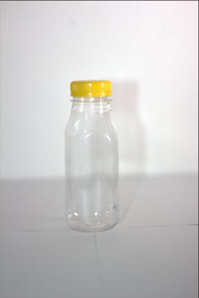 Clear PET Bottle — Yellow Cap