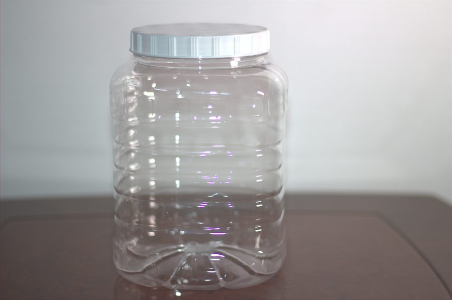 Storage Jar — White Cap